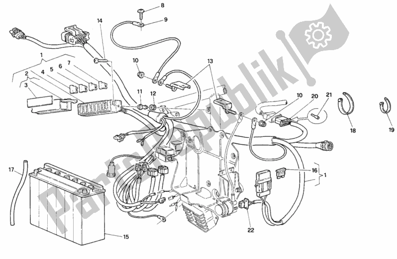 Wszystkie części do Wi? Zka Przewodów Dm 003850 Ducati Superbike 916 SP 1996